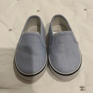 Janie and Jack Light Blue Slip-On Sneakers